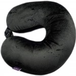 VIAGGI Microbead U Shape Travel Neck Pillow with Fleece - Black